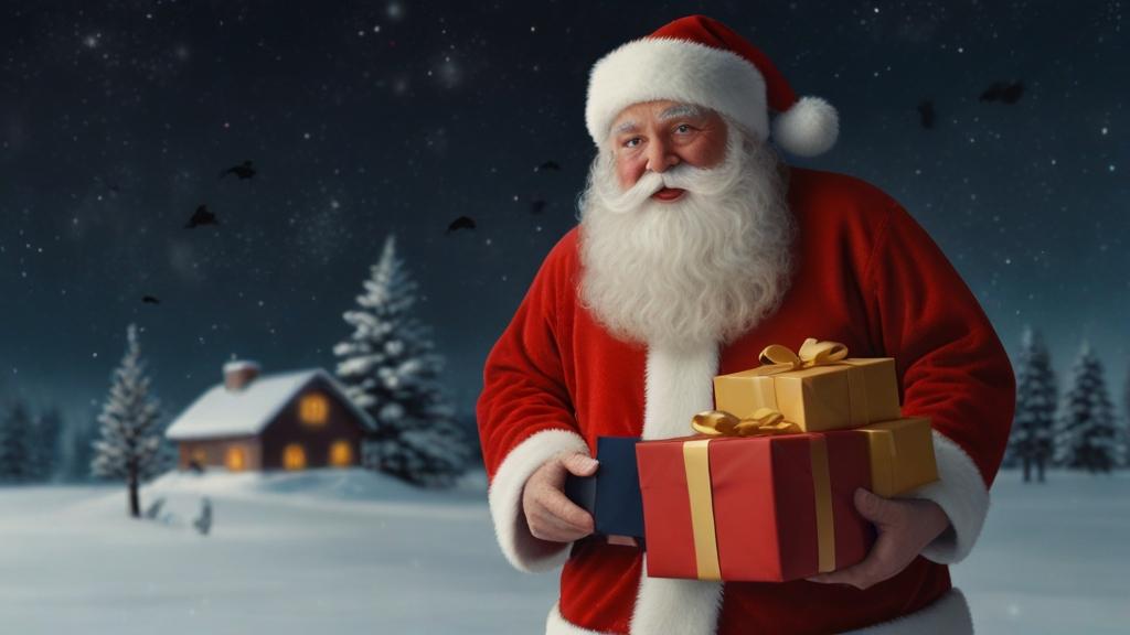 Santa Claus with Gift photo